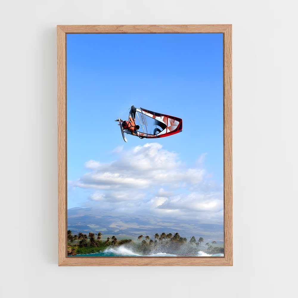 Poster Vol en Cerf-Volant – affiche Planche à voile (vue 4)